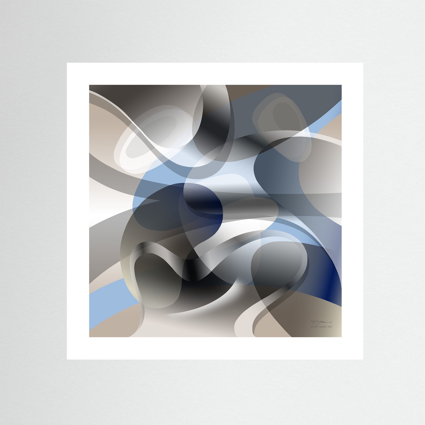 Paperprint "Blue Touch 1"