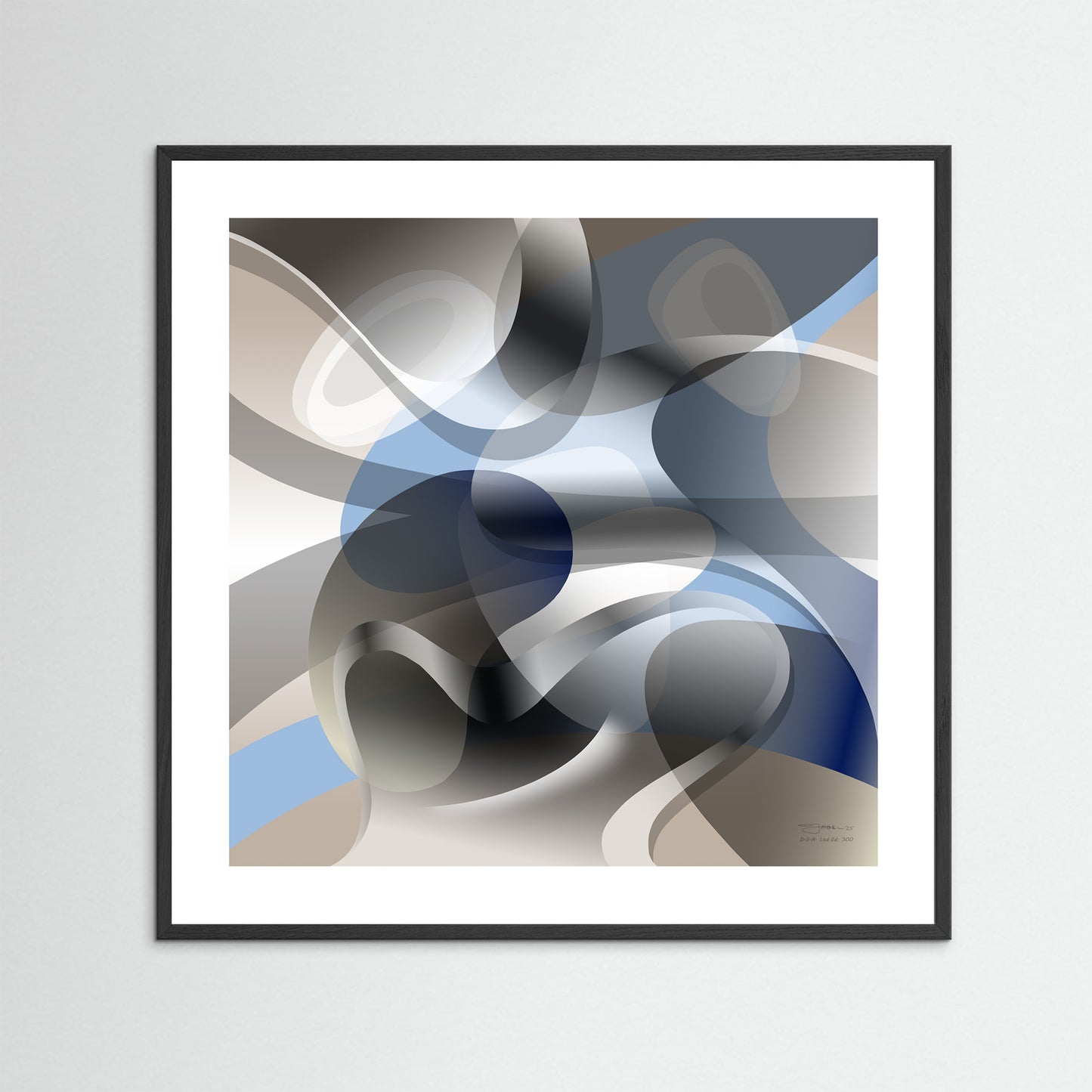 Paperprint "Blue Touch 1"