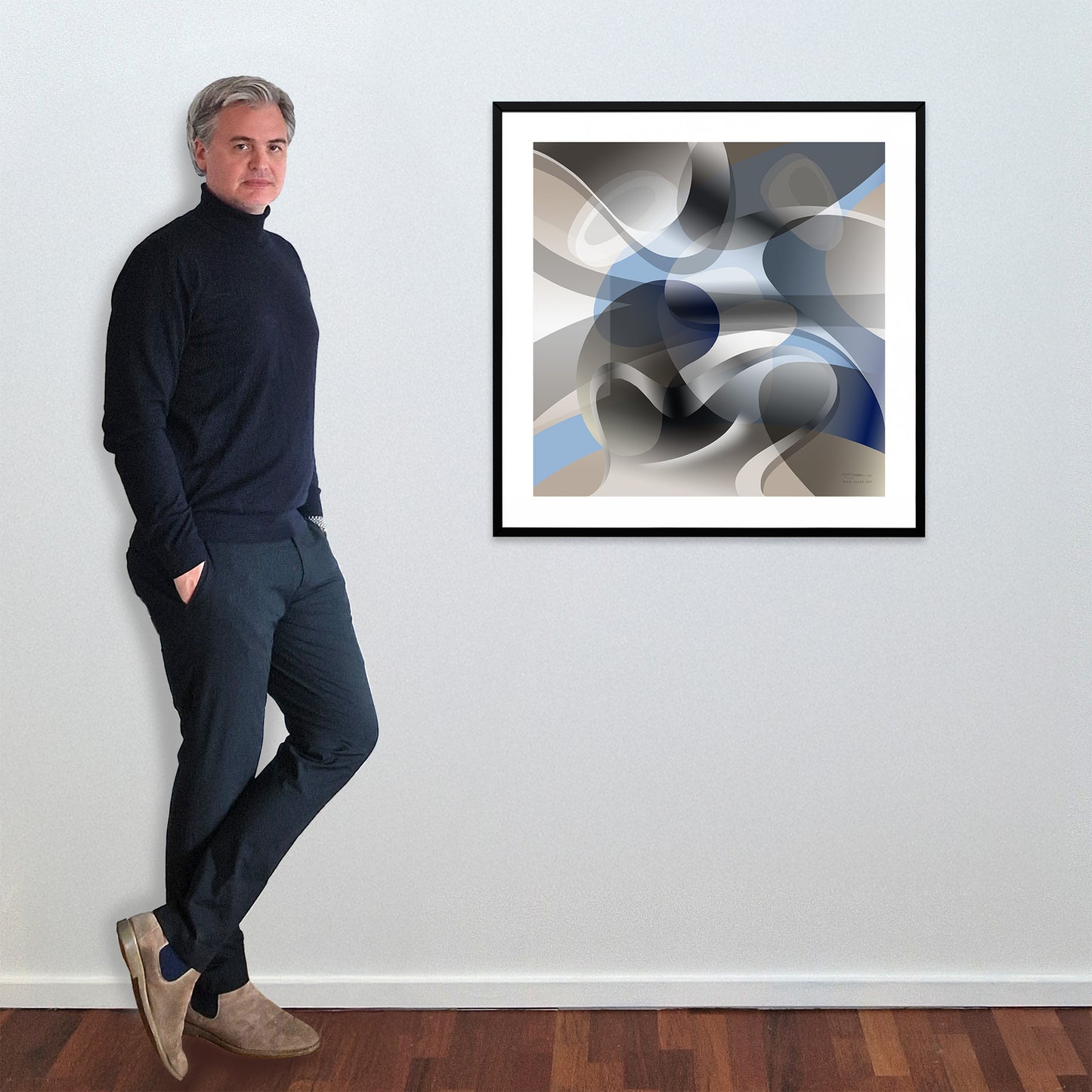 Paperprint "Blue Touch 1"