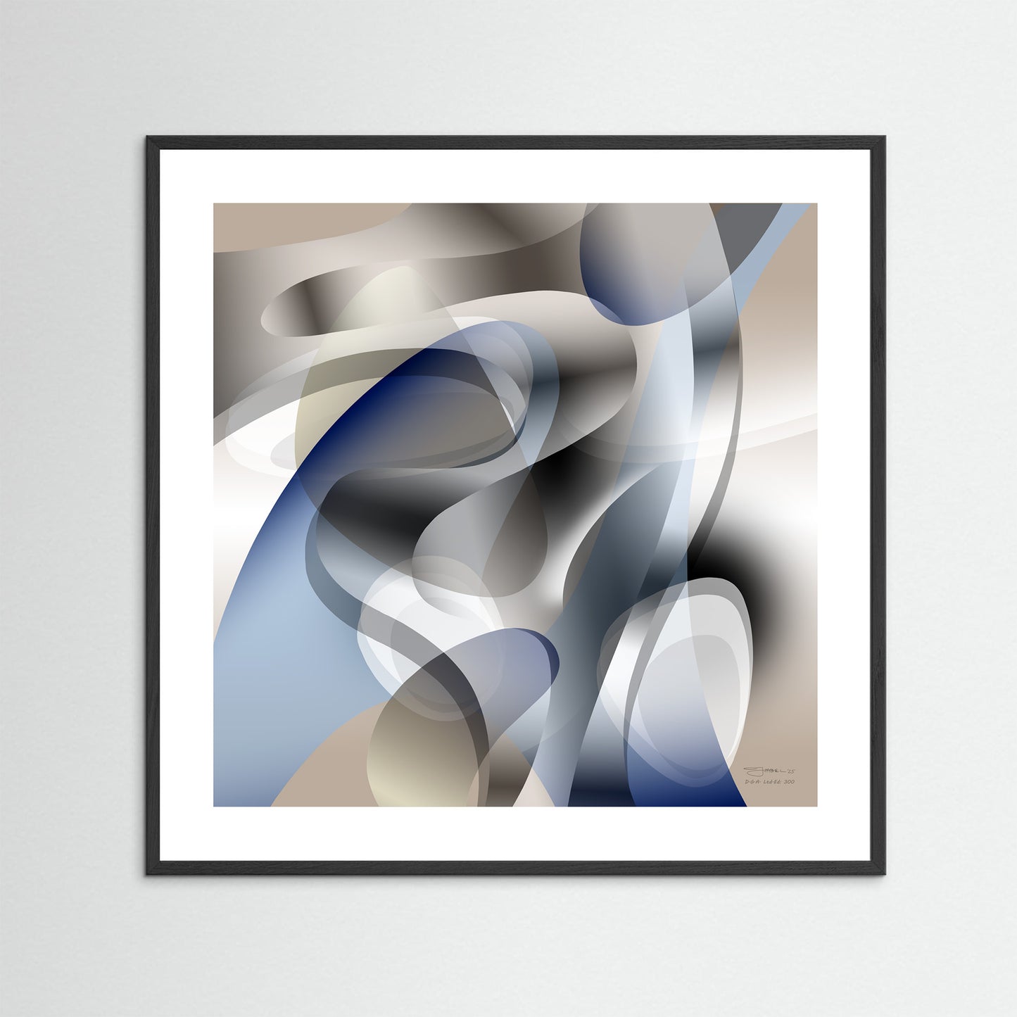 Paperprint "Blue Touch 2"