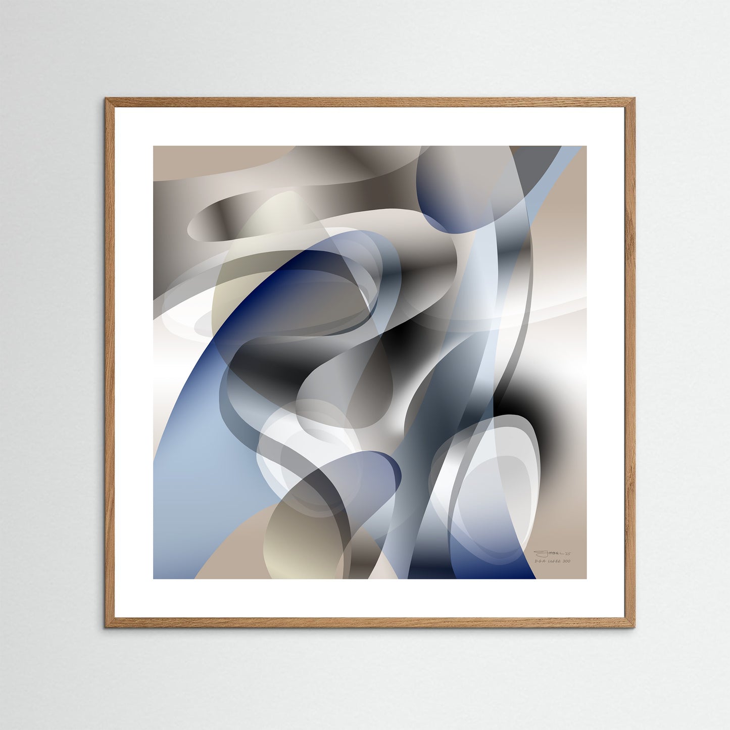 Paperprint "Blue Touch 2"