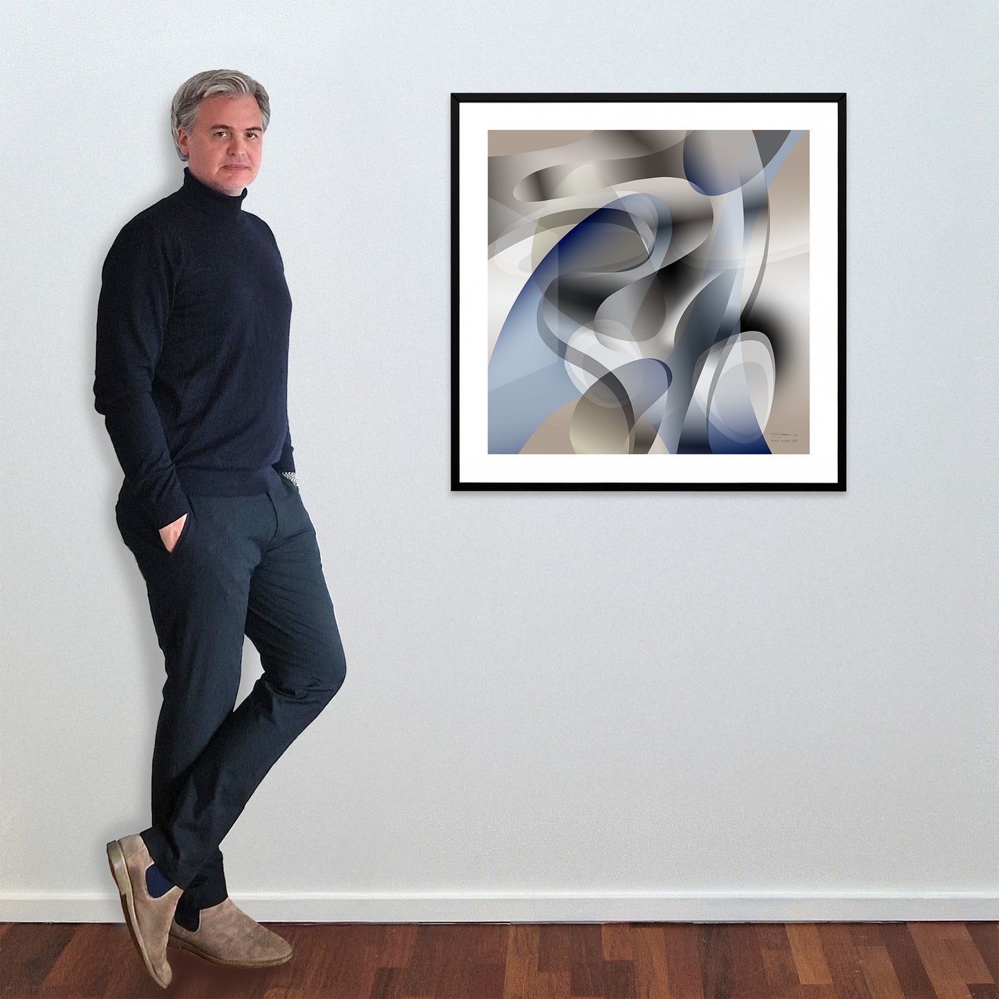 Paperprint "Blue Touch 2"