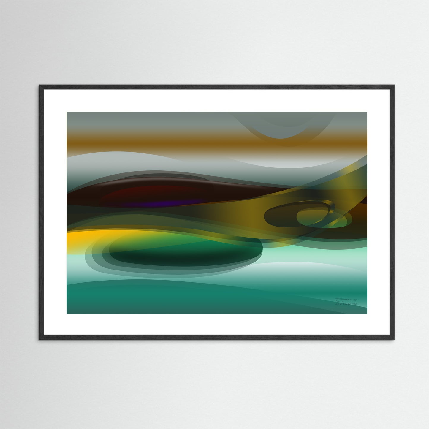 Paperprint "Green Horizon"
