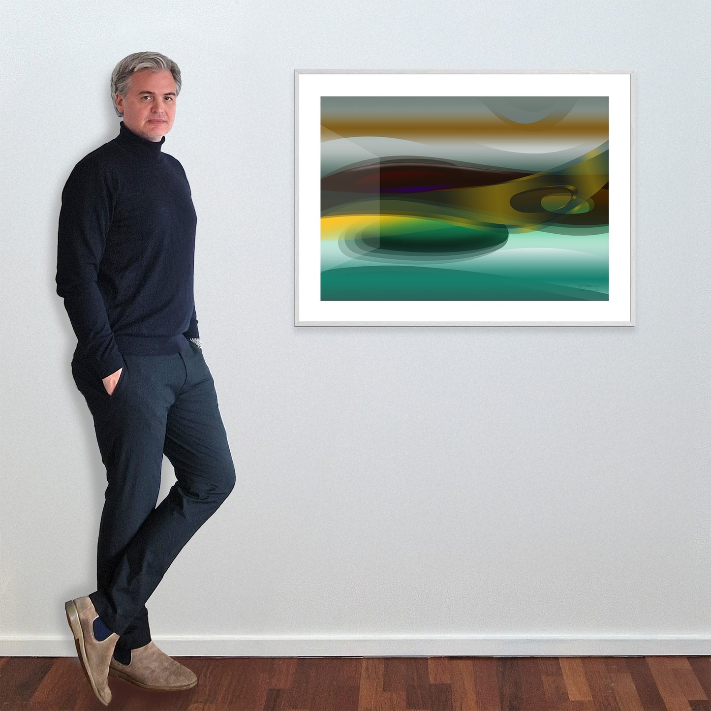 Paperprint "Green Horizon"