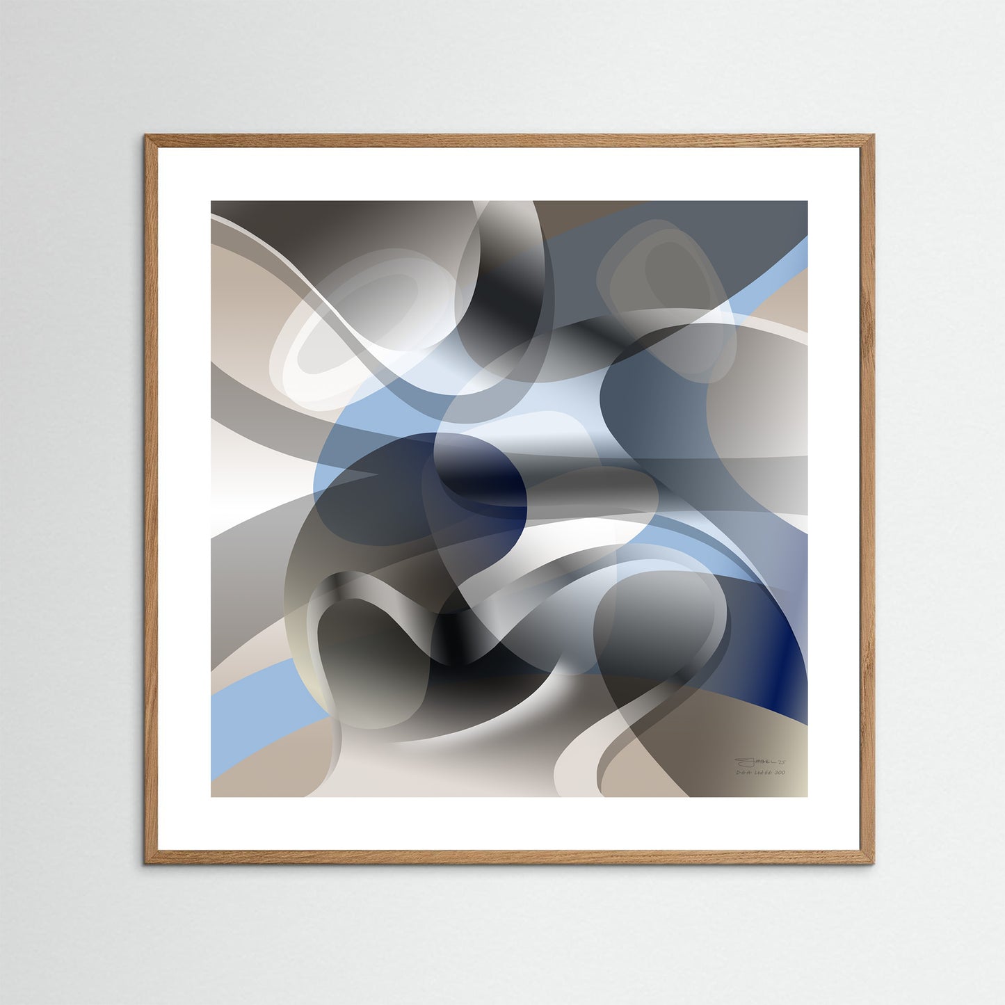 Paperprint "Blue Touch 1"