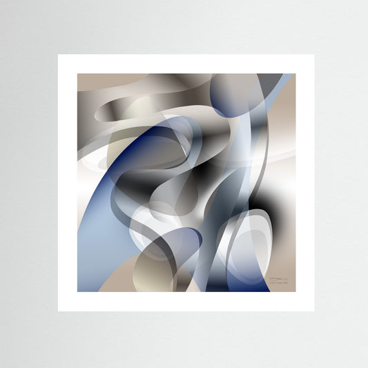 Paperprint "Blue Touch 2"