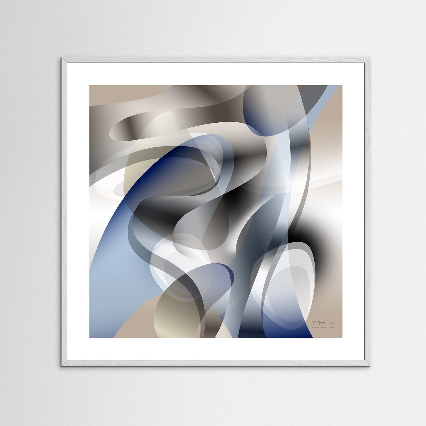 Paperprint "Blue Touch 2"