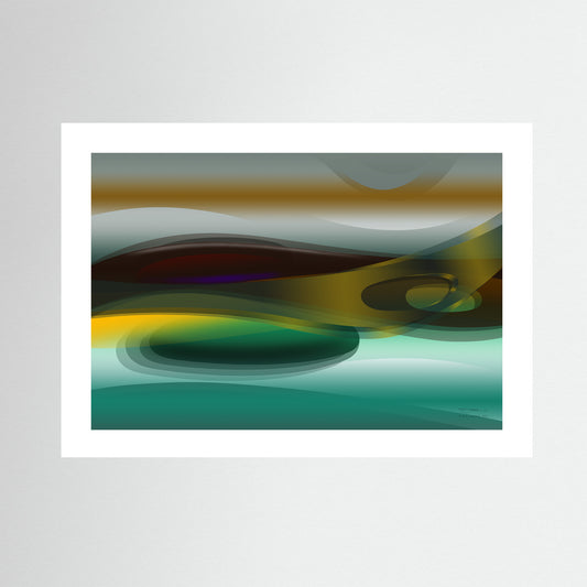 Paperprint "Green Horizon"